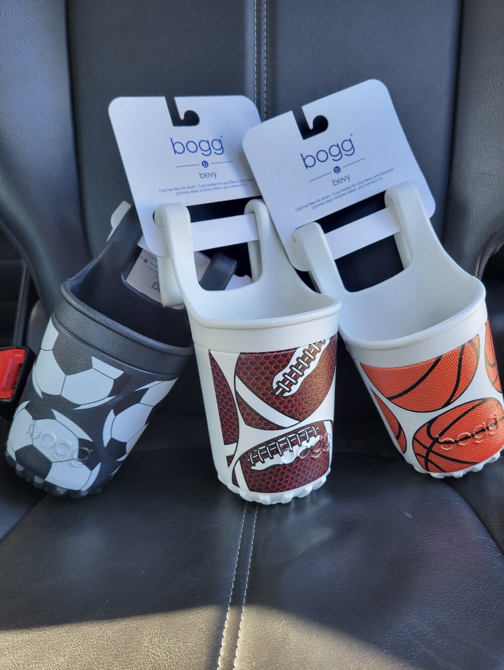 BOGG BAG Sports theme cup holder Soccer Football MVP **this is for one